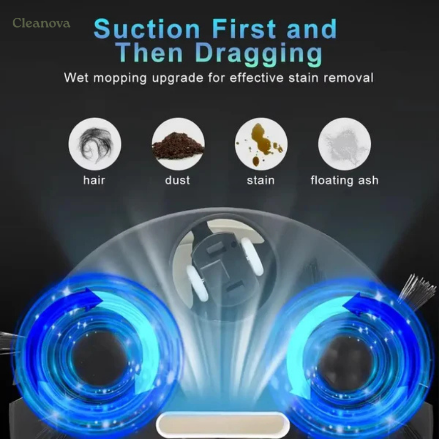 Cleanova Multi‑Action Smart Cleaner - Quietly Lifts Dust, Pet Hair & Daily Mess for a Fresh, Beautiful Home