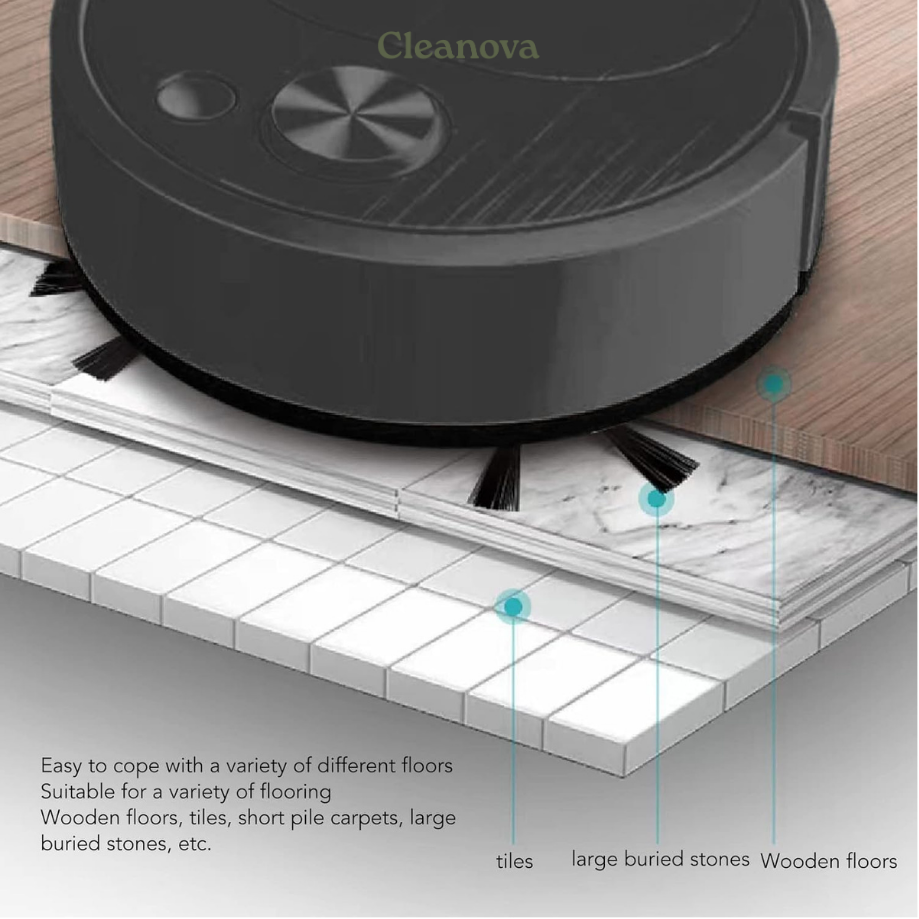 Cleanova Multi‑Action Smart Cleaner - Quietly Lifts Dust, Pet Hair & Daily Mess for a Fresh, Beautiful Home