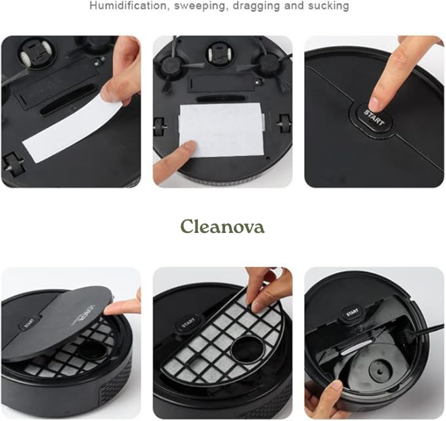 Cleanova Multi‑Action Smart Cleaner - Quietly Lifts Dust, Pet Hair & Daily Mess for a Fresh, Beautiful Home