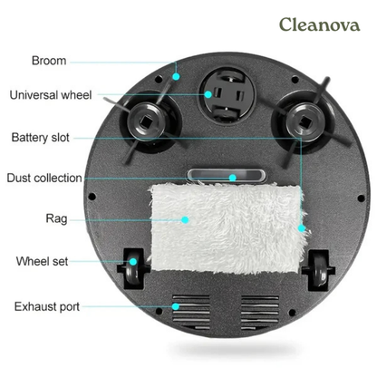 Cleanova Multi‑Action Smart Cleaner - Quietly Lifts Dust, Pet Hair & Daily Mess for a Fresh, Beautiful Home