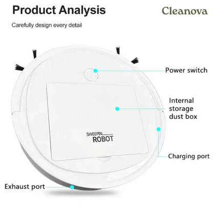 Cleanova Multi‑Action Smart Cleaner - Quietly Lifts Dust, Pet Hair & Daily Mess for a Fresh, Beautiful Home